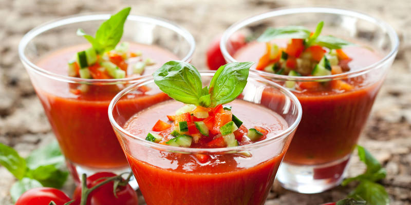 Recette Gaspacho - Soupe Froide De Tomates Facile - Jeux 2 Cuisine